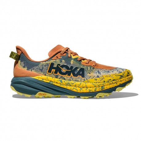 Hoka 6 Terra Cotta Mountain Fog - Scarpe Trail Running Uomo