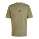 ADIDAS Maglietta Palestra Small Logo Verde Uomo