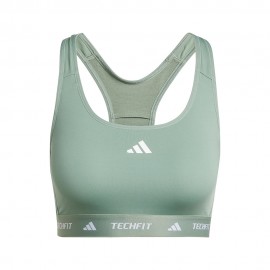 ADIDAS Reggiseno Sportivo Tech Fit Verde Donna