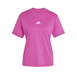 ADIDAS T-Shirt Essentials 3-Stripes Cotton Fuxia Donna