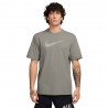 Nike Maglietta Palestra Train Leopard Grigio Uomo