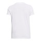 Under Armour Maglietta Palestra Logo Centrale Bianco Donna