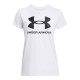 Under Armour Maglietta Palestra Rival Big Logo Bianco Donna