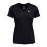 Under Armour Maglietta Palestra Scollo V Nero Donna
