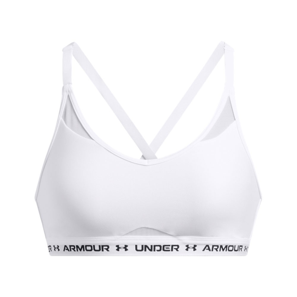Under Armour Reggiseno Sportivo Crossback Low Mid Support Bianco Donna