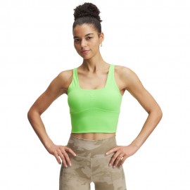 Under Armour Reggiseno Sportivo Project Rock Lime Donna