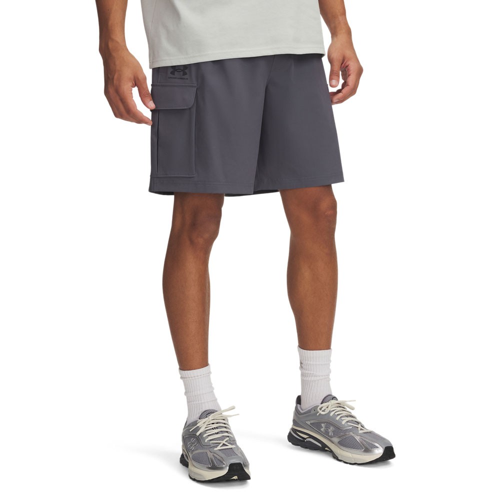 Under Armour Shorts Sportivi Cargo Grigio Uomo