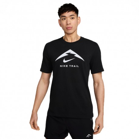 Nike Dri-FIT Maglietta Trail Running Nero Uomo