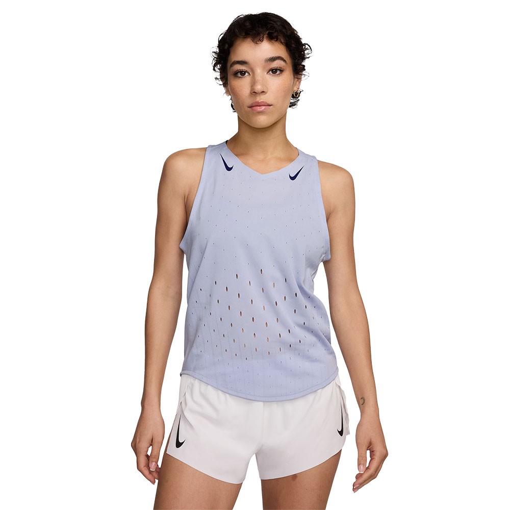 Nike Canotta Dri-Fit Adv Aeroswift Ghost BLU Void Donna