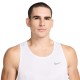 Nike Canotta Dri-Fit Stride Bianco Reflective Argento Uomo