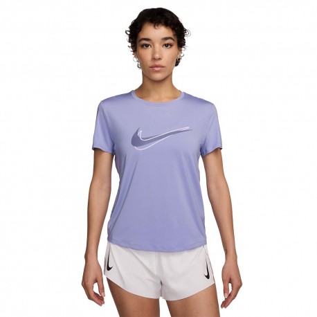 Nike Maglia Running Dri-Fit One Swoosh Lilac Ice Donna