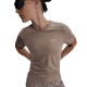 Nike Maglia Running Dri-Fit Swift Mink Brown Reflective Argento Donna