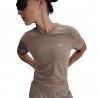 Nike Maglia Running Dri-Fit Swift Mink Brown Reflective Argento Donna