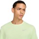 Nike Maglia Running Dri-Fit Uv Miler Barely Volt Reflective Argento Uomo