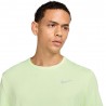 Nike Maglia Running Dri-Fit Uv Miler Barely Volt Reflective Argento Uomo