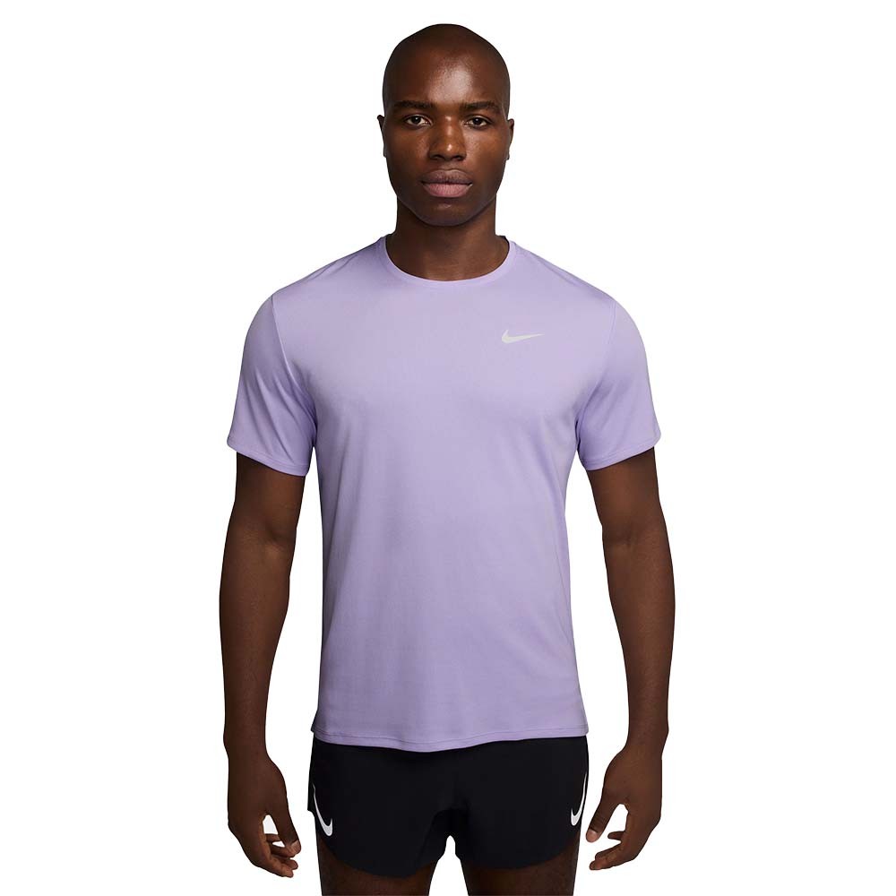 Nike Maglia Running Dri-Fit Uv Miler Hydrangeas Reflective Argento Uomo