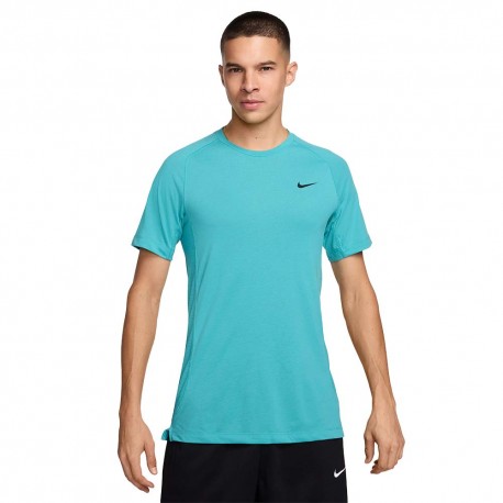 Nike Flex Rep Maglietta Palestra Logo Train Flex Rep Azzurro Uomo