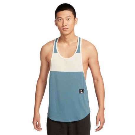 Nike Gym Heritage Canotta Palestra Blu Uomo