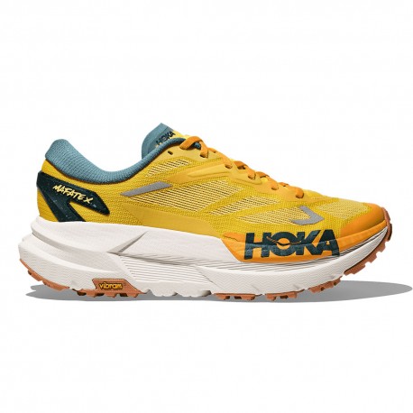 Hoka Mafate X Giallo Mountain Fog - Scarpe Trail Running Uomo