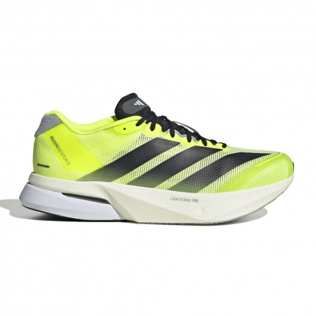 Adidas Adizero Boston 13 Lucid Lemon Core Nero Halo Si - Scarpe Running Uomo
