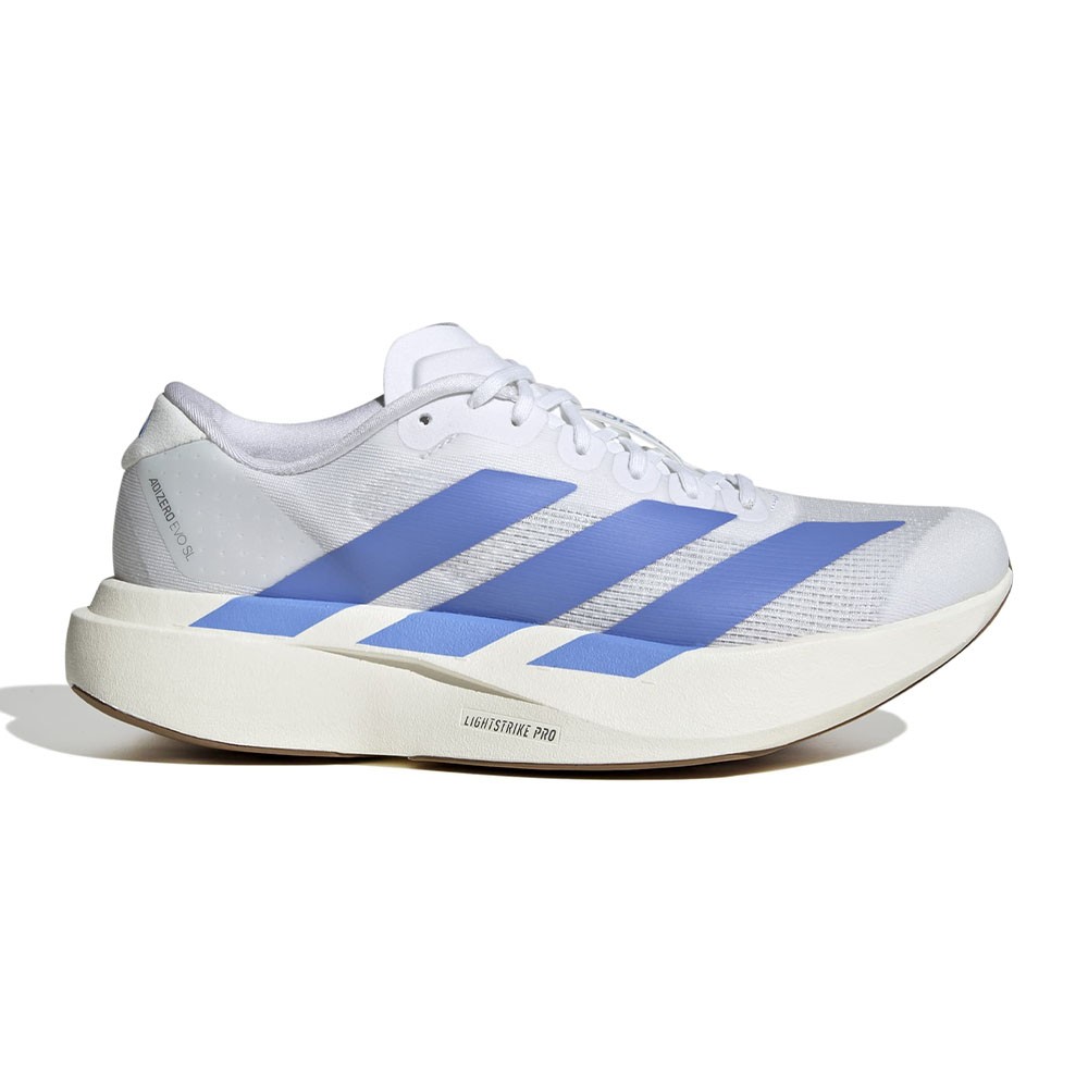 Adidas Adizero Evo Sl Bianco Blue Fusion Off Whit - Scarpe Running Donna