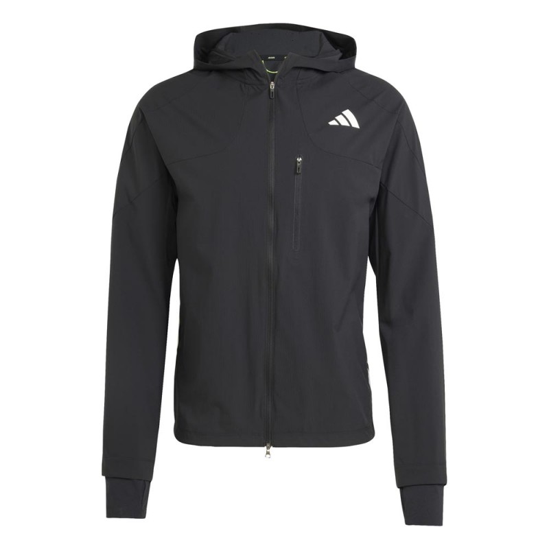ADIDAS Giacca Running Adizero Jkt Nero Nero Uomo ADIDAS Giacca Running Adizero Jkt Nero Nero Uomo