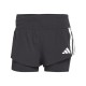 ADIDAS Pantaloncini Running Adizero 2In1 Nero Donna