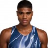 Nike Canotta Running Aeroswift Aop Coastal Blue Uomo