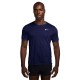 Nike T-Shirt Running Miler Breathe Blue Void Argento Uomo