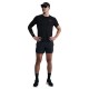 Nike T-Shirt Running Miler Breathe Nero Argento Uomo