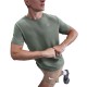 Nike T-Shirt Running Miler Clay Verde Argento Uomo