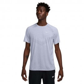 Nike T-Shirt Running Stride Ghost Argento Uomo