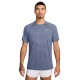 Nike T-Shirt Running Stride Indigo Argento Uomo