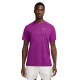 Nike T-Shirt Running Stride Purple Argento Uomo