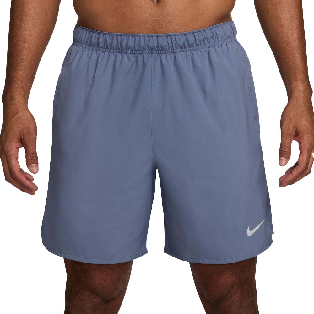 Nike Pantaloncini Running Challenger Indigo Argento Uomo