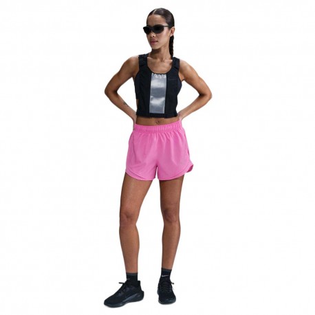 Nike Pantaloncini Running Tempo Ful Rosa Argento Donna