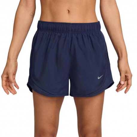 Nike Pantaloncini Running Tempo Midnight Navy Argento Donna