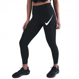 Nike Tight 7 8 Tempo Swoosh Run Nero Argento Donna
