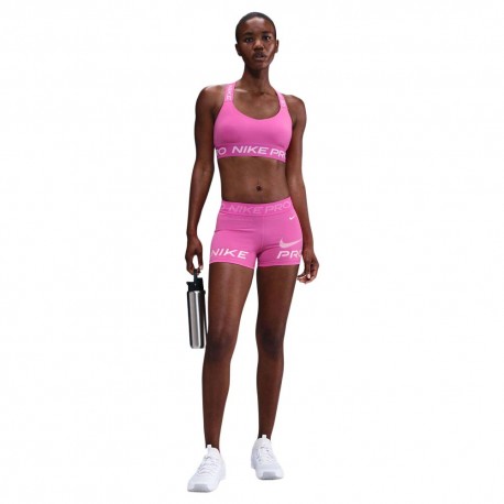 Nike Pro Reggiseno Sportivo Team Rosa Donna
