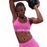 Nike Pro Reggiseno Sportivo Team Rosa Donna