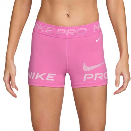 Nike Pro Shorts Sportivi Team Rosa Donna