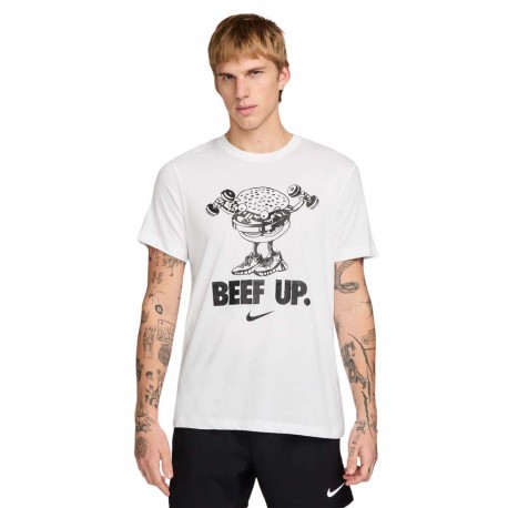 Nike Nike Maglietta Palestra Lykyk Bianco Uomo