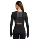 Nike Pro Maglia Palestra Sculpt Nero Donna
