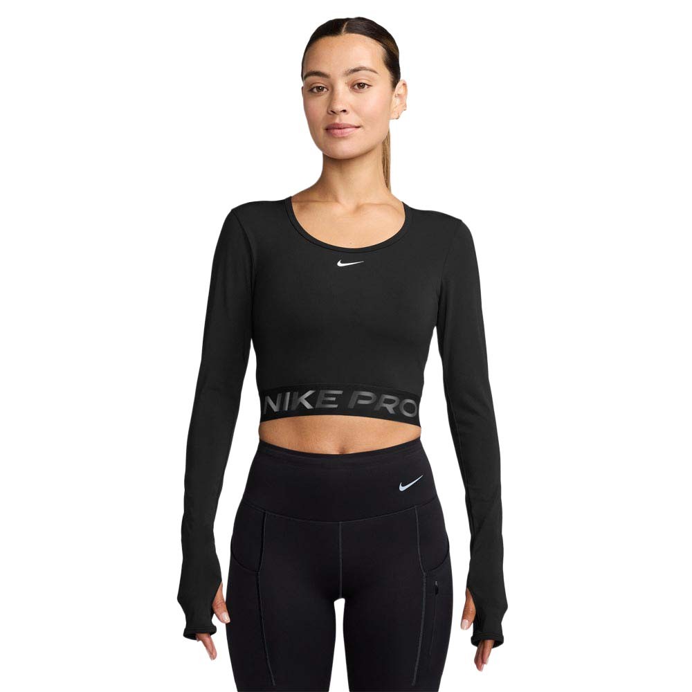 Nike Pro Maglia Palestra Sculpt Nero Donna