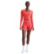 Nike Pro Maglia Palestra Sculpt Rosso Donna