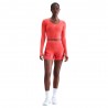 Nike Pro Maglia Palestra Sculpt Rosso Donna