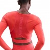Nike Pro Maglia Palestra Sculpt Rosso Donna