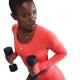 Nike Pro Maglia Palestra Sculpt Rosso Donna