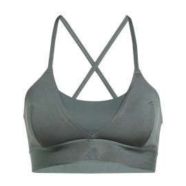 ADIDAS Hyperglam Shine Reggiseno Sportivo Verde Donna