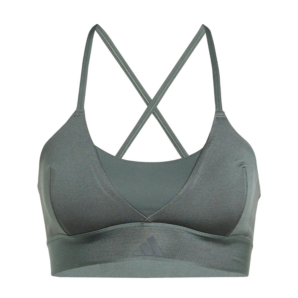 ADIDAS Hyperglam Shine Reggiseno Sportivo Verde Donna